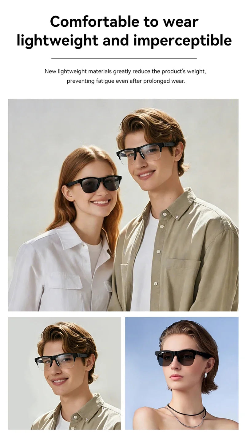 Future AI Smart Vision Glasses – 8K HD Camera & Real-Time AI Translation
