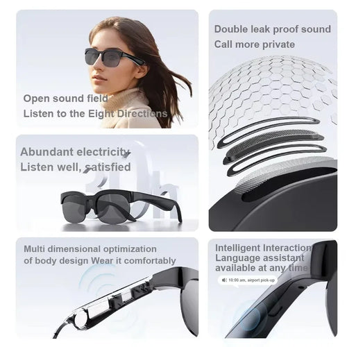 Future AI Smart Vision Glasses – 8K HD Camera & Real-Time AI Translation