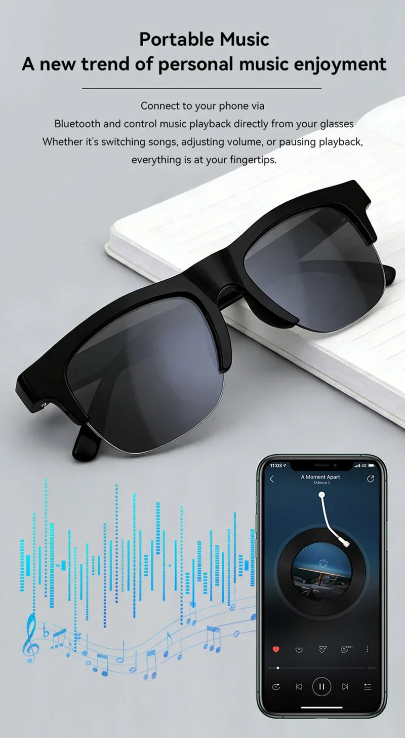 Future AI Smart Vision Glasses – 8K HD Camera & Real-Time AI Translation