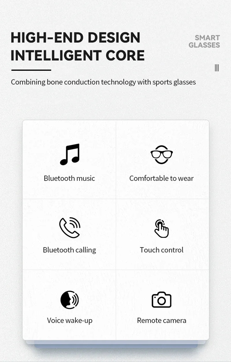 Future AI Smart Vision Glasses – 8K HD Camera & Real-Time AI Translation