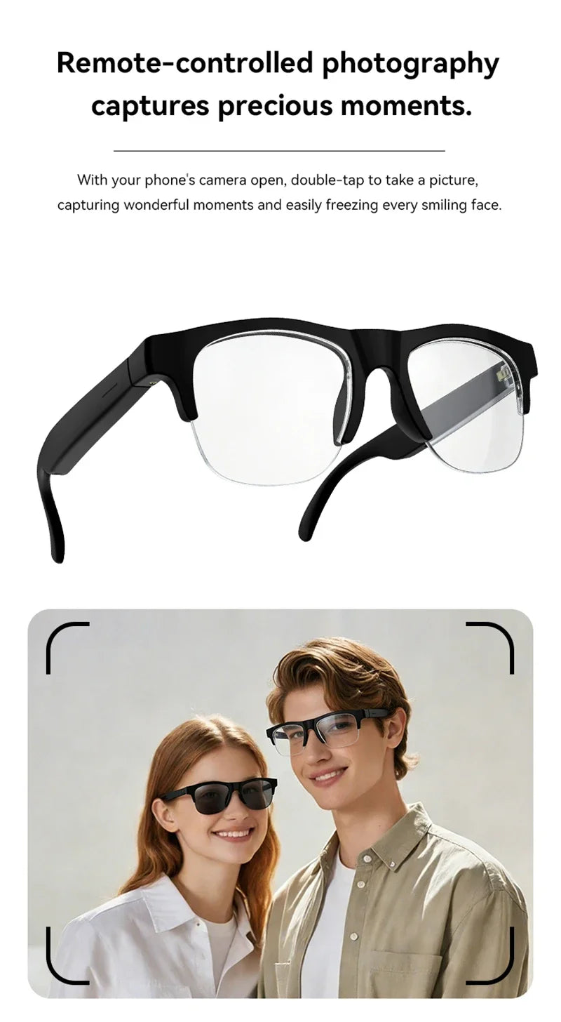 Future AI Smart Vision Glasses – 8K HD Camera & Real-Time AI Translation